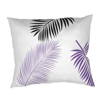 Dadka Povlak na polštář bavlna Peříčka fialová 50x70 cm