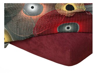 Dadka Froté prostěradlo bordó 70x140x10 cm