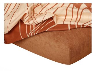 Dadka Froté prostěradlo nugát 35x75x2 cm do kočárku