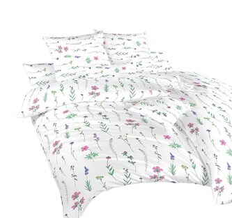 Dadka Povlečení krep Herbal starorůžový 240x200, 2x70x90 cm