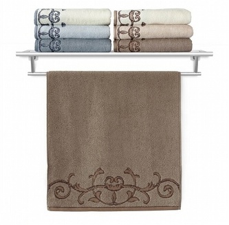 Veba Osuška Terry Barocco I. hnědá 70x140 cm