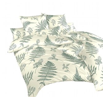 Dadka Povlečení krep Kapradí banán 240x220, 2x70x90 cm