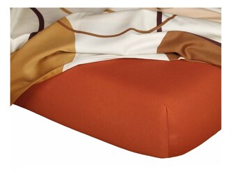 Dadka Jersey prostěradlo cihlová 180x200x20 cm