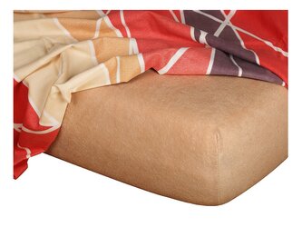 Dadka Froté prostěradlo světle hnědá 60x120x10 cm