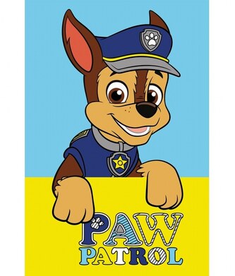 Carbotex Dětský ručník Tlapková Patrola Policista Chase 30x50 cm