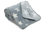 Svitap Dětská mikroplyšová svítící deka Hvězdy šedé 100x150 cm