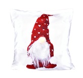 Forbyt Vánoční povlak 3D Skřítek s červenou čepicí 6816M 40x40 cm