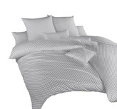 Dadka Povlečení krep Puntík bílý na šedém 140x200, 70x90 cm