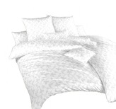 Dadka Povlečení damašek Rokoko bílé 220x200, 2x70x90 cm