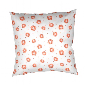 Dadka Povlak na polštář krep Anežka lososová na bílém 40x40 cm