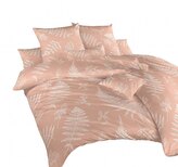 Dadka Povlečení krep Kapradí bílé na latté 240x200, 2x70x90 cm