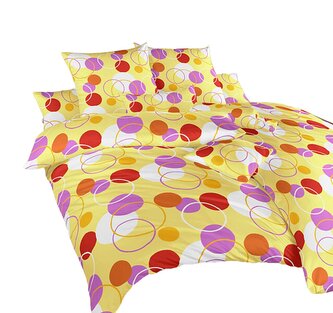 Dadka Povlečení bavlna Wimbledon žlutý 140x200, 70x90 cm