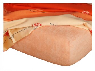 Dadka Froté prostěradlo meruňka 100x220x20 cm