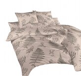 Dadka Povlečení krep Kapradí šedofialové 240x200, 2x70x90 cm