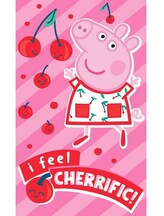 Carbotex Dětský ručník Prasátko Pepina Jako třešnička 30x50 cm