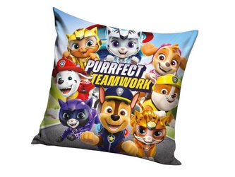 Carbotex Povlak na polštářek Tlapková Patrola Týmová práce 40x40 cm