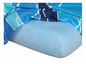 Dadka Froté prostěradlo světle modré 35x75x2 cm do kočárku