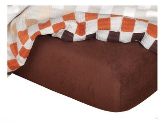 Dadka Froté prostěradlo tmavě hnědá 35x75x2 cm do kočárku