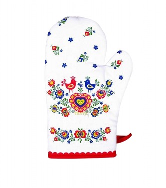 Forbyt Kuchyňská chňapka Folklor červená 1 ks