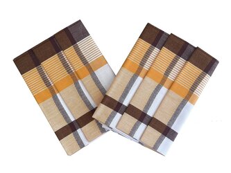 Svitap Utěrka Extra savá Velké káro oranžové 50x70 cm (balení 3 ks)