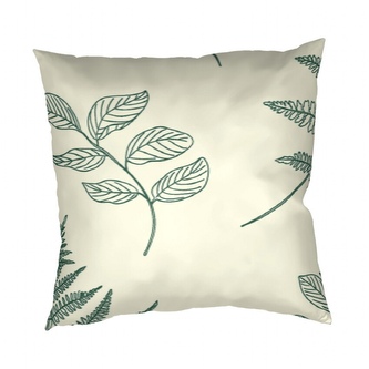 Dadka Povlak na polštář krep Kapradí banán 40x40 cm