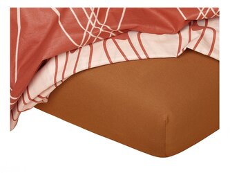 Dadka Jersey prostěradlo nugát 100x200x20 cm