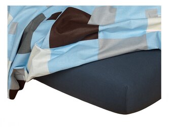 Dadka Jersey prostěradlo tmavě šedá 70x140x10 cm