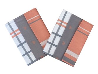 Svitap Utěrka Extra savá 50x70 cm Srdíčka losos/šedá 3 ks