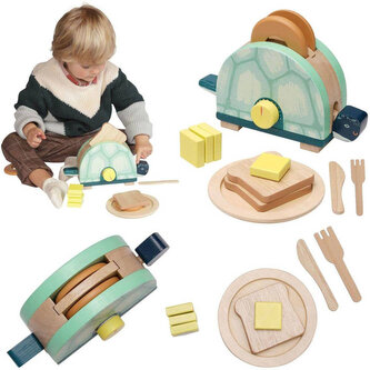 Drewniany toster Żółw Toasty Turtle 11 el Manhattan Toy
