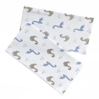 PREM INTERNACIONAL Látková plena 70x70 cm Brontosaurus (balení 5 ks)