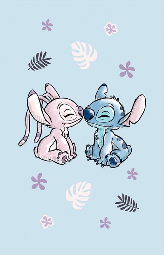 Jerry Fabrics Dětský ručník Lilo a Stitch Light blue 30x50 cm