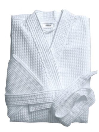 Praktik Vaflový župan bílá velikost XXL