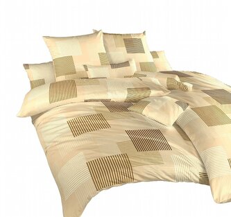 Dadka Povlečení bavlna Patrik béžový 140x200, 70x90 cm