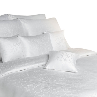 Dadka Povlečení damašek Ornella FNR bílá 140x220, 70x90 cm