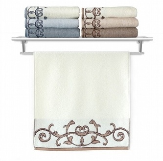 Veba Osuška Terry Barocco I. smetanová 70x140 cm