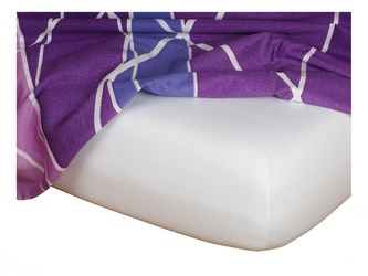 Dadka Jersey prostěradlo bílá 140x220x20 cm