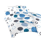 Dadka Povlečení krep Planety modré 140x200, 70x90 cm