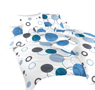 Dadka Povlečení krep Planety modré 140x200, 70x90 cm