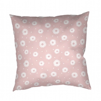 Dadka Povlak na polštář krep Anežka bílá na pudrovém 50x70 cm