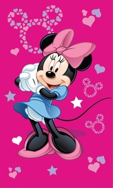 Jerry Fabrics Dětský ručník Minnie Pink 05 30x50 cm