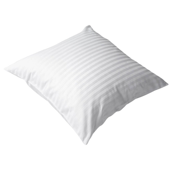 Dadka Povlak na polštář atlas grádl bílý proužek 1 cm 40x40 cm