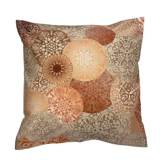 Dadka Povlak na polštář GEON Mandaly hnědé 40x40 cm
