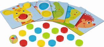 Drewniana gra edukacyjna sortowanie kolorów Goki