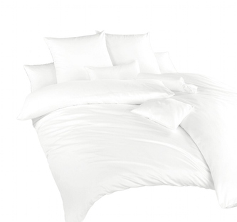 Dadka Povlečení krep bílý UNI 240x220, 2x70x90 cm