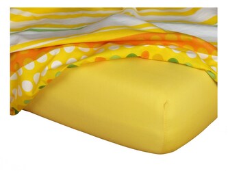Dadka Jersey prostěradlo tmavě žlutá 70x140x10 cm
