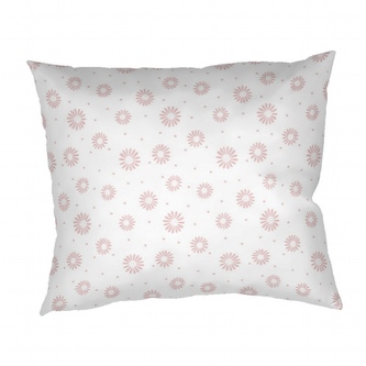 Dadka Povlak na polštář krep Anežka pudrová na bílém 40x50 cm