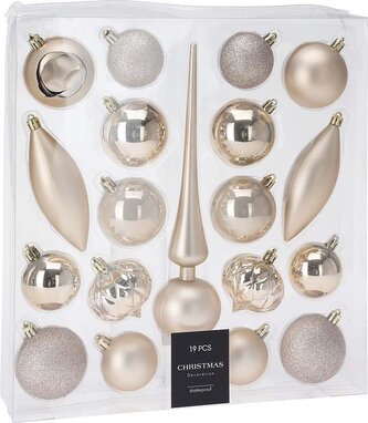 HOMESTYLING Vánoční ozdoby sada 19 ks KO-CAN305270