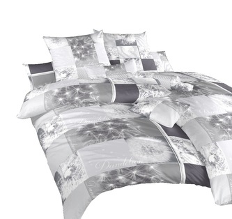 Dadka Povlečení bavlna Pampelišky 3D šedé 140x240, 70x90 cm Dadka Povlečení bavlna Pampelišky 3D šedé 140x240, 70x90 cm
