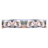 Forbyt Vánoční svítící dekorace okenní polštář Svíčky noty 6657 18x85 cm