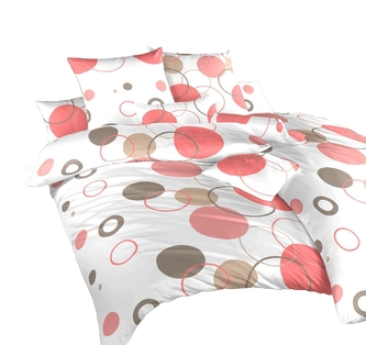 Dadka Povlečení krep Planety lososové 140x200, 70x90 cm